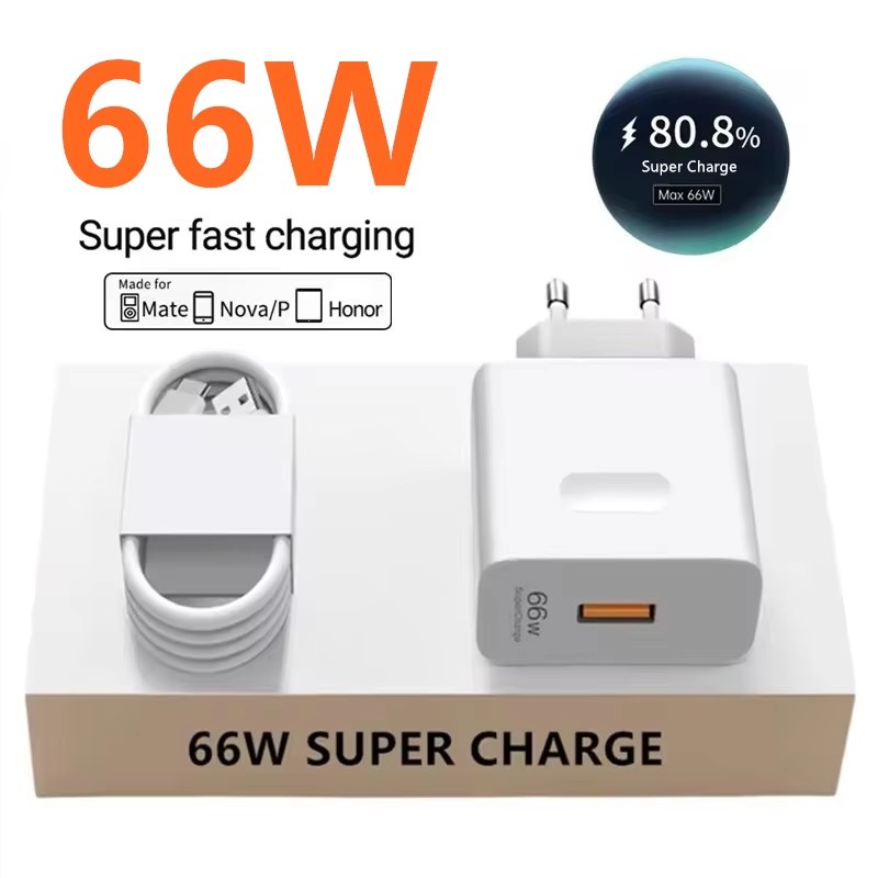 66W 6A Super Fast Charger for Huawei Mate 40 50 60 P50 P60 Nova 9 10 Honor 90 100 Magic 5 Lite 6 Pro Type C Quick Charging Cable