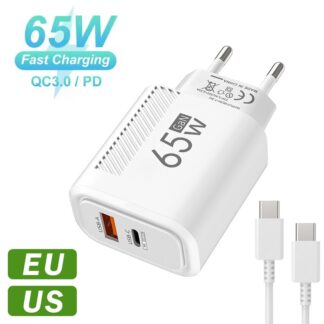 For  80W SuperVOOC EU Fast Wall Charger For  10 Pro 11 12 13 15 Nord CE 2 3 Lite 4 5   Type C USB Cable