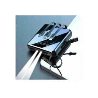 60W Fast Charging Cable Set Type C, Micro-USB, Light Multiple Connectors Storage Box Multifunction USB Set Storage Box