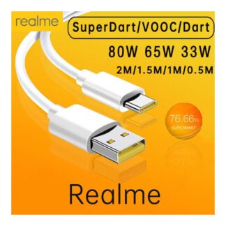 Oraimo 120W Type-C Fast Charging Data Cable 1 Meter | USB to USB-C Charging & Data Sync Cable | 5A Rapid Charge | High-Speed USB 2.0 | Black