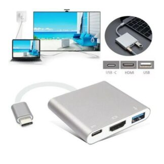 High Speed USB 3.1 4 Port USB 3.0 Hub for PC Laptop Tablet - Black
