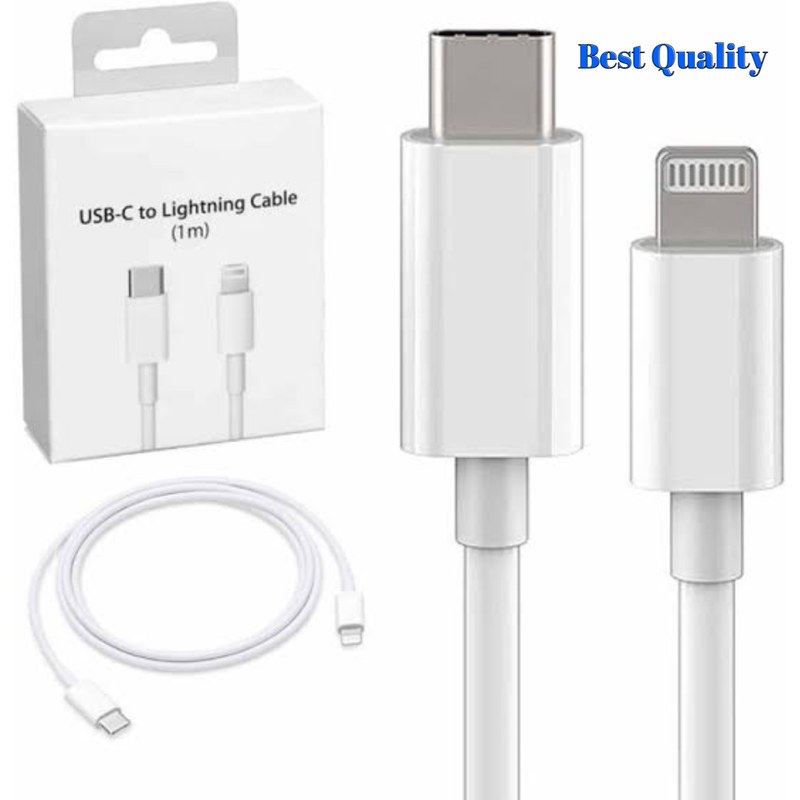 20W USB-C to Lightning PD Cable for iPhone 8 to 15 Series - Fast Charging