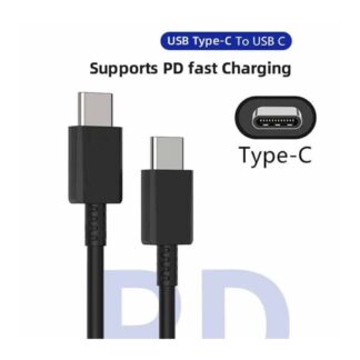 Samsung Type C to Type C fast Charging USB Cable- Black & White Samsung Type C to Type C Cable