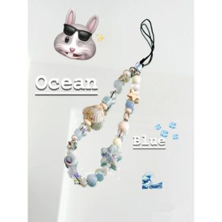 Retro Brown Leopard Cat Bead Phone Chain Elegant Short Wrist Lanyard Decor Bead String Chain Camera Hanging Accessory For Women