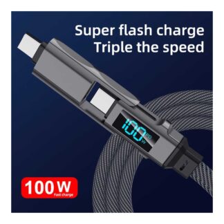 5 In 1 USB C Charging Cable For New 3DS Xl Nds Lite Ndsi Ll Wii U Charger Cable For Gba For Psp 1000/2000