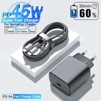 MST Fast Charger 45W  with Type C & Micro USB Cable Bundle (VOOC DART WARP DASH Support)